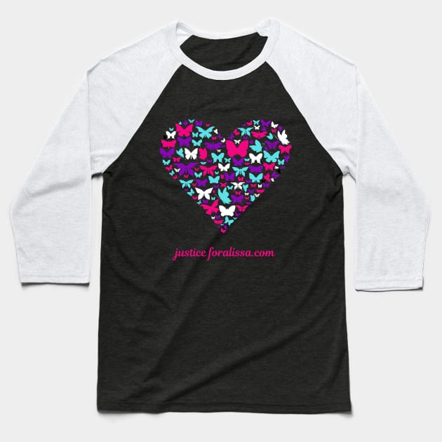 Justice for Alissa Fundraiser Baseball T-Shirt by Mad Ginger Entertainment 